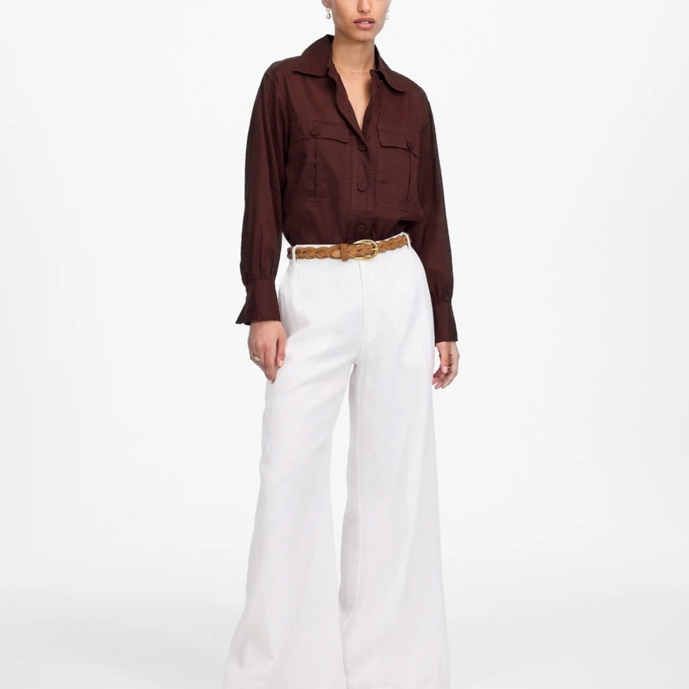Madewell Burgundy Button-Up Shirt